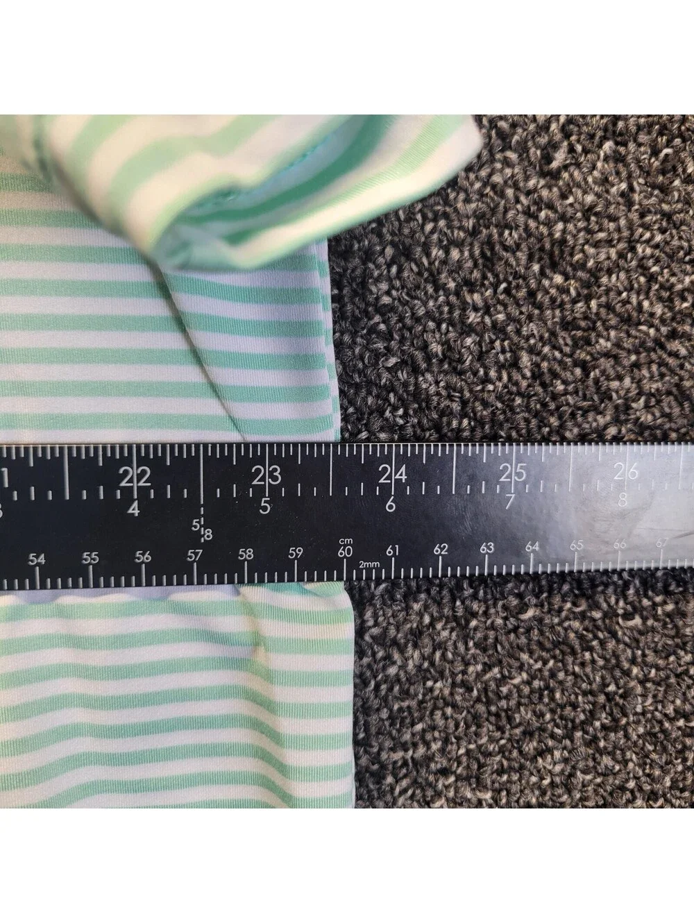Polo Ralph Lauren RLX Golf Shirt Men's Sz L Green Striped Performance Poly FHCC